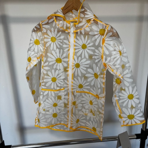 Hunter Other - Hunter Daisy Print Transparent Raincoat with Yellow Highlights